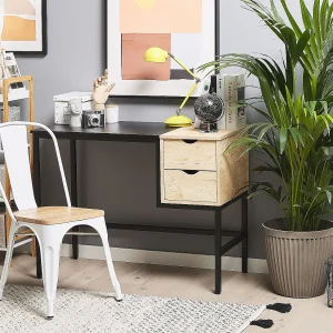Bureau HARPER Zwart 100 cm 48 cm met opbergruimte Bureau HARPER Zwart 100 cm 48 cm met opbergruimte