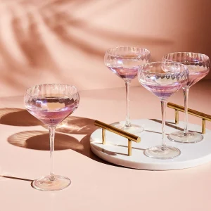 Set van 4 champagne coupes MORGANITE 300 ml Transparant Set van 4 champagne coupes MORGANITE 300 ml Transparant