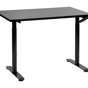 Bureau handmatig verstelbaar zwart 120 x 72 cm DESTINAS Bureau handmatig verstelbaar zwart 120 x 72 cm DESTINAS