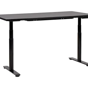 Bureau elektrisch verstelbaar zwart 160 x 72 cm DESTINAS