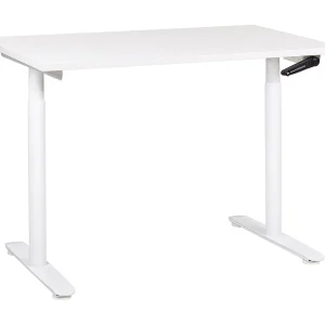 Bureau handmatig verstelbaar wit 120 x 72 cm DESTINAS Bureau handmatig verstelbaar wit 120 x 72 cm DESTINAS