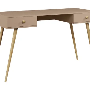 Bureau NATURA 135 cm Beige Macchiato met 2 laden Bureau NATURA 135 cm Beige Macchiato met 2 laden