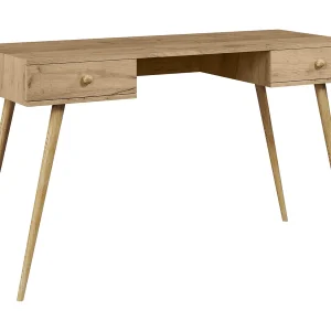Bureau NATURA 135 cm Eiken Craft Goud met 2 laden Bureau NATURA 135 cm Eiken Craft Goud met 2 laden