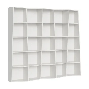 Moderne boekenkast Trek 5-modules Eiken wit Moderne boekenkast Trek 5-modules Eiken wit