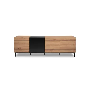 Buffet Bas 4 Deuren decor Licht Hout L200 cm – Nola