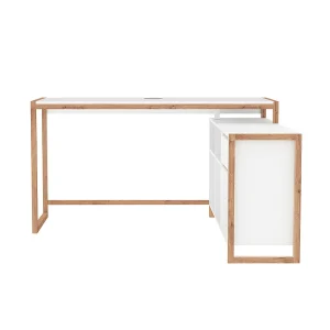 Bureau 4 vakken, 1 deur en 1 lade L139 cm – DENVER Bureau 4 vakken, 1 deur en 1 lade L139 cm – DENVER