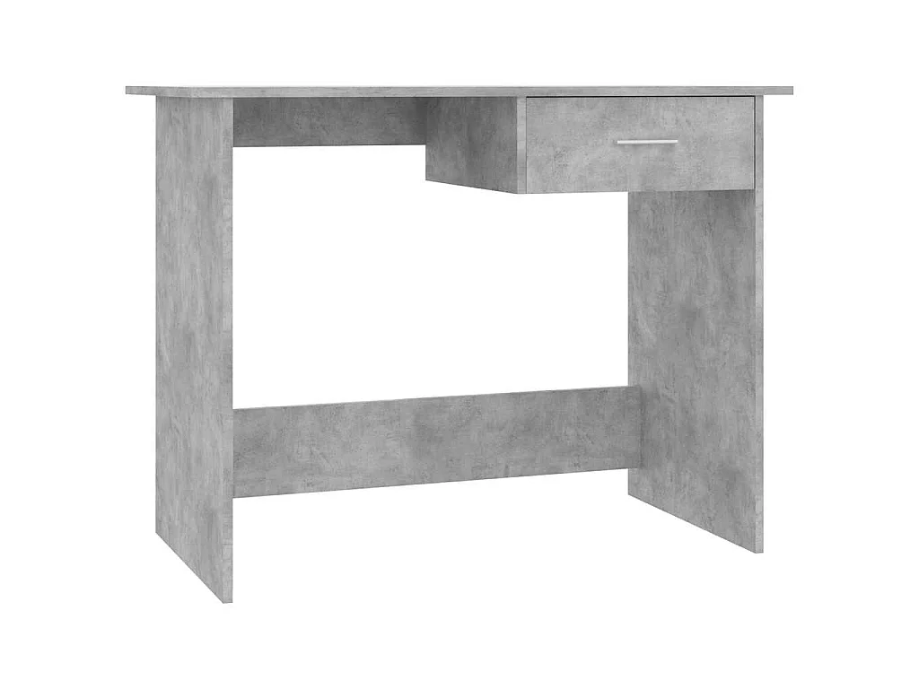 Bureau 100x50x76 cm bewerkt hout betongrijs