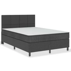 Boxspring stof donkergrijs 160×200 cm Boxspring stof donkergrijs 160×200 cm