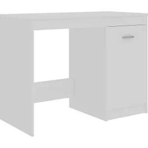 Bureau 100x50x76 cm bewerkt hout wit Bureau 100x50x76 cm bewerkt hout wit