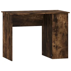 Bureau 100x55x75 cm bewerkt hout gerookt eikenkleurig Bureau 100x55x75 cm bewerkt hout gerookt eikenkleurig