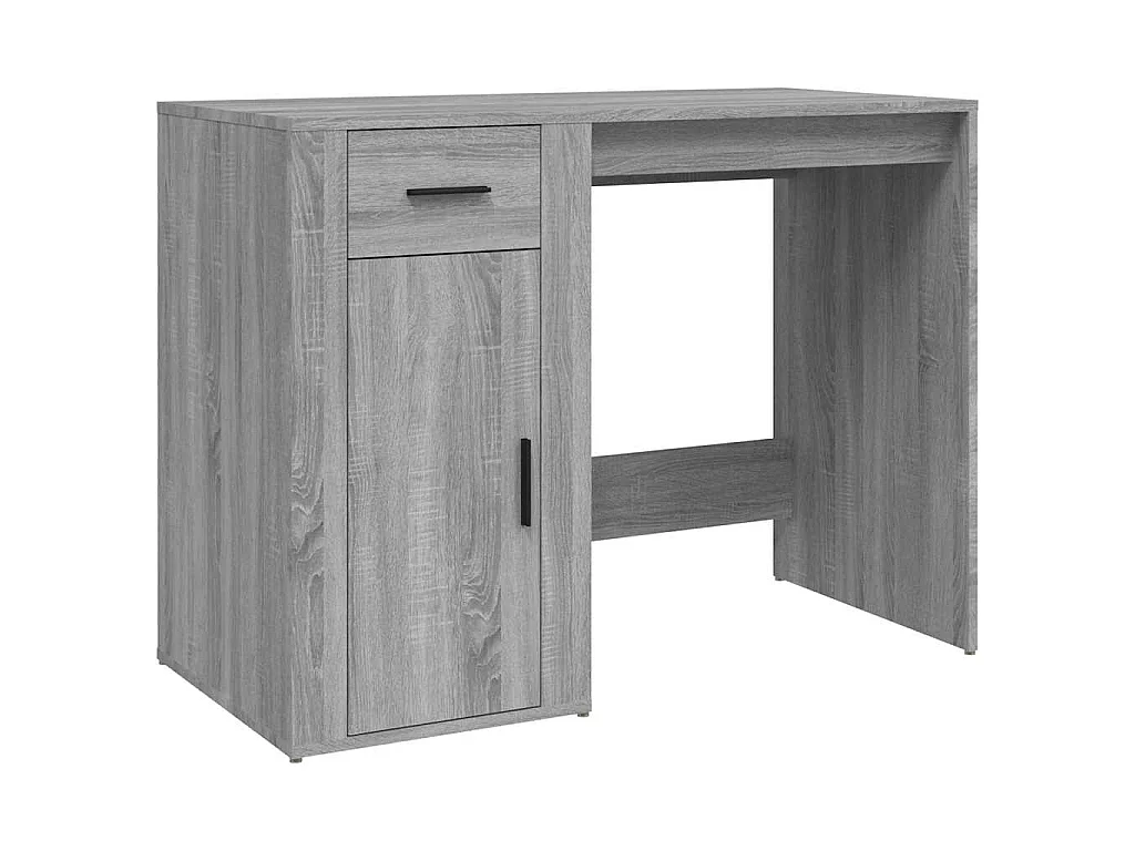 Bureau 100x49x75 cm bewerkt hout grijs sonoma eikenkleurig