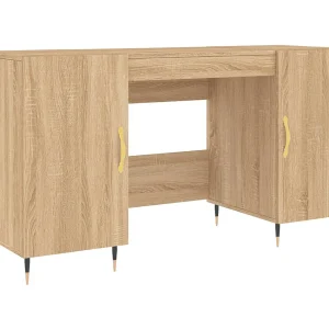 Bureau 140x50x75 cm bewerkt hout sonoma eikenkleurig Bureau 140x50x75 cm bewerkt hout sonoma eikenkleurig
