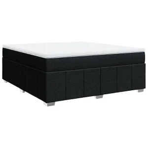 Boxspring met matras stof zwart 180×200 cm Boxspring met matras stof zwart 180×200 cm