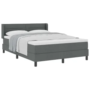 Boxspringbed met matras met matras Donkergrijs 140 x 200 cm Boxspringbed met matras met matras Donkergrijs 140 x 200 cm