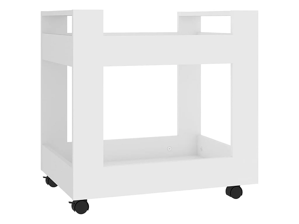 Bureaukastje 60x45x60 cm bewerkt hout wit