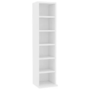 Cd-kast 21x20x88 cm bewerkt hout wit
