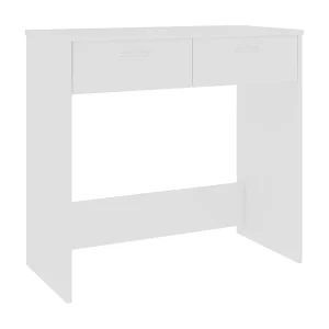 Bureau 80x40x75 cm bewerkt hout wit Bureau 80x40x75 cm bewerkt hout wit