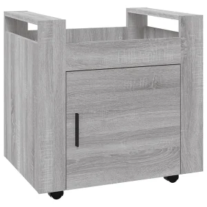 Bureaukastje 60x45x60 cm bewerkt hout grijs sonoma eikenkleurig Bureaukastje 60x45x60 cm bewerkt hout grijs sonoma eikenkleurig