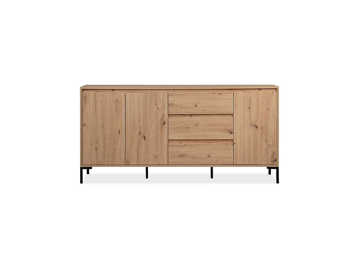 Buffet 3 Deuren 3 Laden en 2 Planken L170 cm - PLOCK