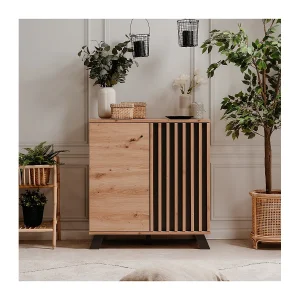 Buffetkast 2 Deuren Eiken Ambachtelijke Decoratie L80 cm – Lublin Buffetkast 2 Deuren Eiken Ambachtelijke Decoratie L80 cm – Lublin
