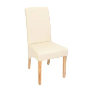 Cesena eetkamerstoel (set van 2), Kunstleer Mat, Crème, Lichte Voeten Cesena eetkamerstoel (set van 2), Kunstleer Mat, Crème, Lichte Voeten