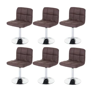 Cadiz eetkamerstoel (set van 6),  vintage donkerbruin