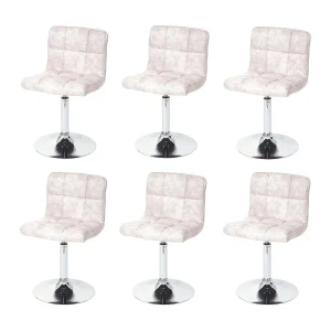 Cadiz eetkamerstoel (set van 6),  vintage lichtgrijs