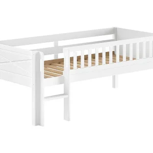 Cama Vipack Scott Meia Altura Base PETITS-MEUBLES Branco (90×200) Cama Vipack Scott Meia Altura Base PETITS-MEUBLES Branco (90×200)