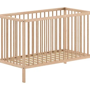 Cama de Grades Vipack Meryl Wood 60X120 Incluindo Base de Ripas PETITS-MEUBLES Cama de Grades Vipack Meryl Wood 60X120 Incluindo Base de Ripas PETITS-MEUBLES