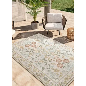 Buitentapijt – bloemmotieven – beige / veelkleurig – 200×290 cm – SAMARA Buitentapijt – bloemmotieven – beige / veelkleurig – 200×290 cm – SAMARA