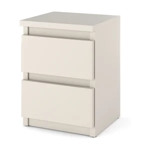 Cashmere nachtkastje 30×30×42 cm, 2 laden – nachtkastje voor slaapkamer Cashmere nachtkastje 30×30×42 cm, 2 laden – nachtkastje voor slaapkamer