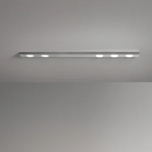 Button – LED plafondlamp 5xGX53 max 15W, Rechthoekig 120×10 cm, Gelakt metaal, IP20 – Perenz – Aluminium Button – LED plafondlamp 5xGX53 max 15W, Rechthoekig 120×10 cm, Gelakt metaal, IP20 – Perenz – Aluminium