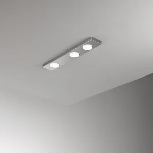 Button – LED plafondlamp 3xGX53 max 15W, Rechthoekig 60×10 cm, Gelakt metaal, IP20 – Perenz – Aluminium Button – LED plafondlamp 3xGX53 max 15W, Rechthoekig 60×10 cm, Gelakt metaal, IP20 – Perenz – Aluminium