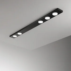 Button – LED plafondlamp 5xGX53 max 15W, rechthoekig 120×10 cm, geverfd metaal, IP20 – Perenz – zwart Button – LED plafondlamp 5xGX53 max 15W, rechthoekig 120×10 cm, geverfd metaal, IP20 – Perenz – zwart