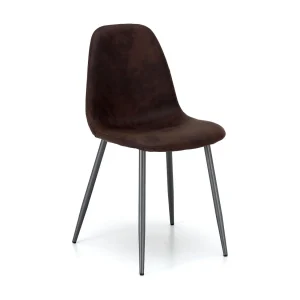 Brigitte Chaise en éco-cuir marron 4 pcs Brigitte Chaise en éco-cuir marron 4 pcs