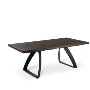 Bridge Table fixe (160 x 90 cm) en placage chêne noir Bridge Table fixe (160 x 90 cm) en placage chêne noir