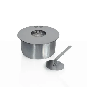 Brûleur rond pour cheminée au bioéthanol biocheminée en acier inoxydable 2,5 lt d.25 cm