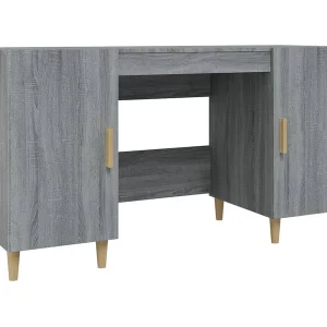 Bureau 140x50x75 cm bewerkt hout grijs sonoma eikenkleurig Bureau 140x50x75 cm bewerkt hout grijs sonoma eikenkleurig