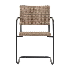 Camille tuinstoel polyrattan zwart, natuur. Camille tuinstoel polyrattan zwart, natuur.