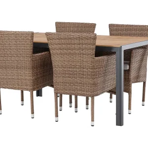 Break tuinmeubelset tafel 90x150cm naturel, 4 stoelen Malina naturel. Break tuinmeubelset tafel 90x150cm naturel, 4 stoelen Malina naturel.