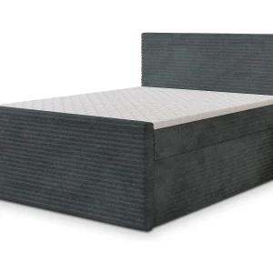 Boxspringbed NOLEN 180×200 cm Set met hoofdbord, bedbodem en matras, Grijs Boxspringbed NOLEN 180×200 cm Set met hoofdbord, bedbodem en matras, Grijs