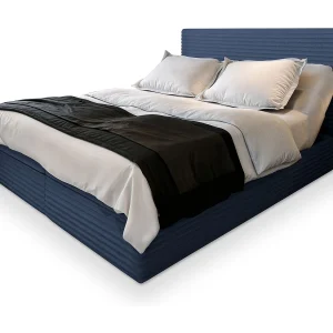 Boxspringbed MILARA 160×200 cm Set met hoofdbord, bedbodem en matras, Blauw Boxspringbed MILARA 160×200 cm Set met hoofdbord, bedbodem en matras, Blauw
