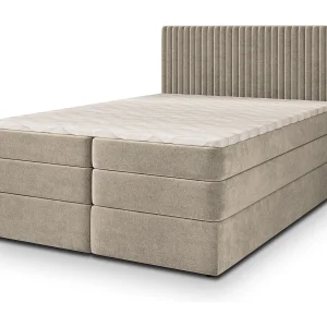 Boxspringbed FELBIO 160×200 cm Set met hoofdbord, bedbodem en matras, Beige Boxspringbed FELBIO 160×200 cm Set met hoofdbord, bedbodem en matras, Beige