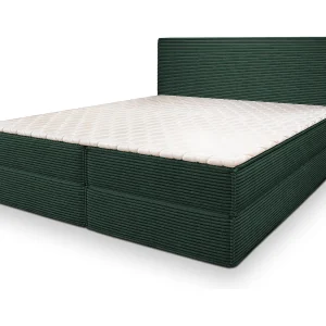 Boxspringbed PELLIO 140×200 cm Set met hoofdbord, bedbodem en matras, Groen Boxspringbed PELLIO 140×200 cm Set met hoofdbord, bedbodem en matras, Groen