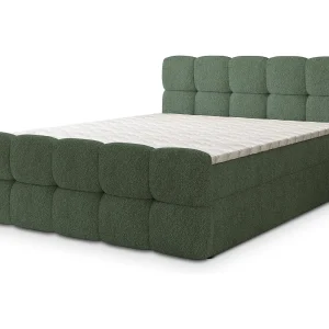 Boxspringbed BRUME 180×200 cm Set met hoofdbord, bedbodem en matras, Groen Boxspringbed BRUME 180×200 cm Set met hoofdbord, bedbodem en matras, Groen