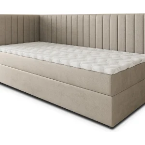 Boxspringbed ARIS 100×200 cm Set met hoofdbord, bedbodem en matras, Beige Boxspringbed ARIS 100×200 cm Set met hoofdbord, bedbodem en matras, Beige