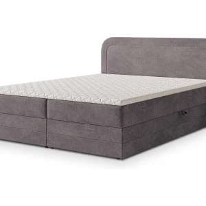 Boxspringbed ARMEL 140×200 cm Set met hoofdbord, bedbodem en matras, Paars Boxspringbed ARMEL 140×200 cm Set met hoofdbord, bedbodem en matras, Paars