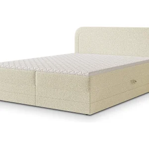 Boxspringbed ARMEL 140×200 cm Set met hoofdbord, bedbodem en matras, Crème Boxspringbed ARMEL 140×200 cm Set met hoofdbord, bedbodem en matras, Crème