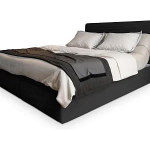Boxspringbed ASTOR 160×200 cm Set met hoofdbord, bedbodem en matras, Zwart Boxspringbed ASTOR 160×200 cm Set met hoofdbord, bedbodem en matras, Zwart