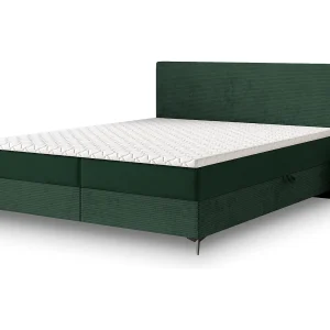 Boxspringbed TORREL 180×200 cm Set met hoofdbord, bedbodem en matras, Dennengroen Boxspringbed TORREL 180×200 cm Set met hoofdbord, bedbodem en matras, Dennengroen